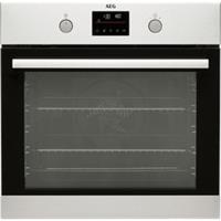 AEG BPS355061M Steambake Built In 60cm Electric Single Oven Stainless Steel A+