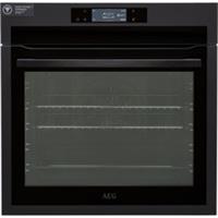 AEG BPE748380T AssistedCooking Built In 60cm Electric Single Oven Matte Black