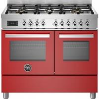 Bertazzoni PRO106L2EROT Professional Series 100cm Dual Fuel Range Cooker Red A