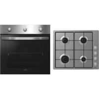 Candy P CI27XCHW6LXS Built In Single Ovens & Gas Hob Stainless Steel A+ Rated