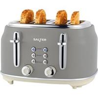 Salter Ultimate Products EK5739GRY Retro 4 Slice Toaster Grey
