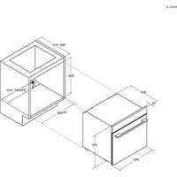 Hoover HO6 H3AB3ATB Collection 3 Built In 60cm Electric Single Oven Black A++