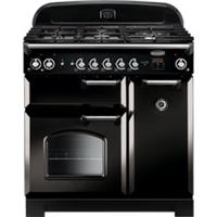 Rangemaster CLA90DFFBL/C Classic 90cm Dual Fuel Range Cooker 5 Burners Black /