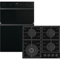 Hisense HIPKD6CB60G1 Built In 0cm Electric Double Oven Gas Hob Oven & Hob Pack