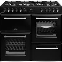 Belling 444411829 Farmhouse 100DF 100cm Dual Fuel Range Cooker 7 Burners Black