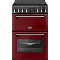 Stoves 444411997 Free Standing Dual Fuel Cooker with Gas Hob 60cm Garnet Red