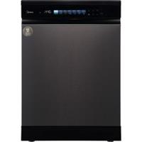 Midea MDWEF1433GB-WG-UK Full Size Dishwasher Dark Inox A Rated