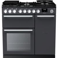 Rangemaster NEX90DFPSLT/CM1 Nexus 90cm Dual Fuel Range Cooker 5 Burners Slate A