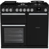 Rangemaster NEX100DFPGBL/CM1 Nexus 99cm Dual Fuel Range Cooker 5 Burners Black