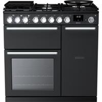 Rangemaster NEX90DFPCBL/CM1 Nexus 90cm Dual Fuel Range Cooker 5 Burners