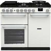 Rangemaster NEX100DFPWHT/CM1 Nexus 99cm Dual Fuel Range Cooker 5 Burners White