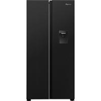 Fridgemaster MS83430DEB1 83cm Frost Free American Fridge Freezer Black E Rated