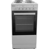 Haden HES53W 48cm Free Standing Electric Cooker with Solid Plate Hob White A
