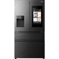 Hisense RF602P9SBE PureTouch Hub 91cm Frost Free American Fridge Freezer Black