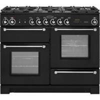 Rangemaster KCH110DFFBL/C Kitchener 110cm Dual Fuel Range Cooker 6 Burners