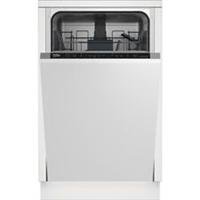 Beko DIS16R10 Fully Integrated Dishwasher Slimline 45cm 10 Place Silver / Black