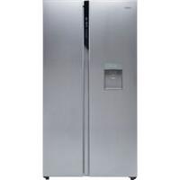 Haier HSR3918EWPG 91cm Frost Free American Fridge Freezer Silver E Rated