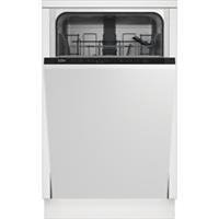 Beko DIS15020 Fully Integrated Dishwasher Slimline 45cm 10 Place Black E