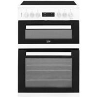 Beko KDC653W 60cm Free Standing Electric Cooker with Ceramic Hob White A/A