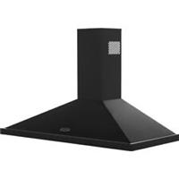 Rangemaster LEIHDC110BC Built In 110cm 3 Speeds Chimney Cooker Hood Black /