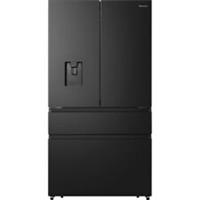 Hisense RF749N4SWFE PureFlat 91cm Frost Free American Fridge Freezer Black /