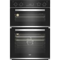 Beko BBXDF25300X Built In 59cm Electric Double Oven Black A/A