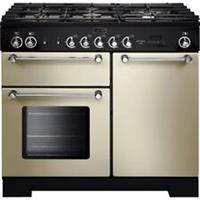 Rangemaster KCH100DFFCR/C Kitchener 100cm Dual Fuel Range Cooker 5 Burners
