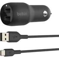 Belkin Car Charger For iPhone, iPad, Samsung Galaxy, Google, and more Black