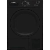 Indesit C YD C82 BBGL UK 8Kg Condenser Tumble Dryer Black B Rated