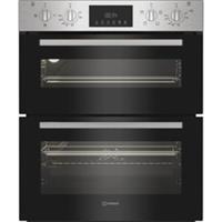 Indesit DUI 12D IX Built Under 59cm Electric Double Oven Stainless Steel A/A