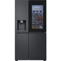 LG GSXE90EVAD InstaView 91cm Frost Free American Fridge Freezer Black Steel D