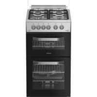Hotpoint HDG5GDCX Gas Cooker with Gas Hob 50cm Free Standing Stainless Steel