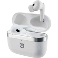 AO Noise Cancelling Wireless Bluetooth Wireless Earbuds Headphone White