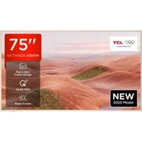 TCL 75A300W-UK 75 Inch QLED 4K Ultra HD Smart TV Bluetooth WiFi
