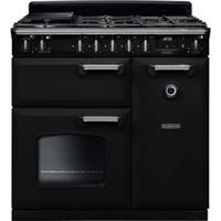 Rangemaster CL90DFPGBL/CM1 Classic 90cm Dual Fuel Range Cooker 5 Burners Black