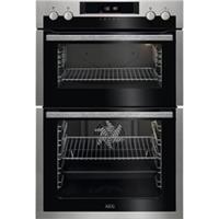 AEG DCS531160M Built In 59cm Electric Double Oven Black / Stainless Steel A