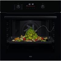AEG OS6AB50AK 6000 SenseCook Built In 60cm Electric Single Oven Black A+
