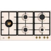 Bertazzoni P905LHERAG Heritage Series Built In 89cm 5 Burners Ivory / Gold Gas