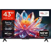 TCL 43T6C-UK 43 Inch QLED 4K Ultra HD Smart TV Bluetooth WiFi