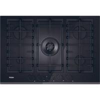 Haier HAVG75TBBP Gas On Glass Series 4 Built In 74cm 4 Burners Black Gas Hob