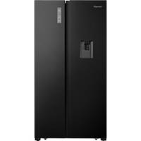 Fridgemaster MS91520DEB 91cm Frost Free American Fridge Freezer Black E Rated