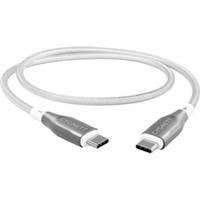 Cygnett White/Grey Armoured USB-C To USB-C (USB 2.0) Cable - 1m
