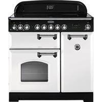 Rangemaster CDL90EIWH/C Classic Deluxe 90cm Electric Range Cooker 5 Burners A/A