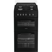 Hotpoint HDG5GCB Gas Cooker with Gas Hob 50cm Free Standing Black A+/A New