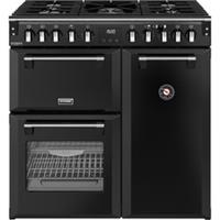 Stoves 444411867 Richmond Deluxe 90cm Dual Fuel Range Cooker 5 Burners Black