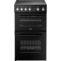 Newworld 444412056 50cm Free Standing Electric Cooker with Ceramic Hob Black A