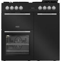 Hotpoint RH90FA20B 90cm Dual Fuel Range Cooker 5 Burners Black A