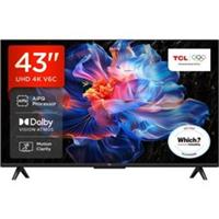TCL 43V6C-UK 43 Inch LED 4K Ultra HD Smart TV Bluetooth WiFi