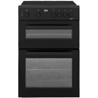 Beko KTC611K 60cm Free Standing Electric Cooker with Ceramic Hob Black A