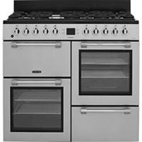 Leisure CK100F232S Cookmaster 100 100cm Dual Fuel Range Cooker 7 Burners Silver